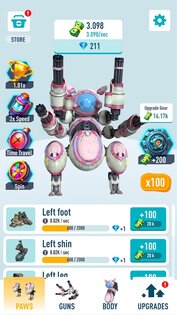 Idle Mecha Robots 1.4.1. Скриншот 6