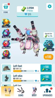 Idle Mecha Robots 1.4.1. Скриншот 7