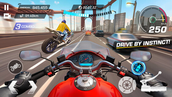 Moto Rider: Traffic Highway 1.0.5. Скриншот 1