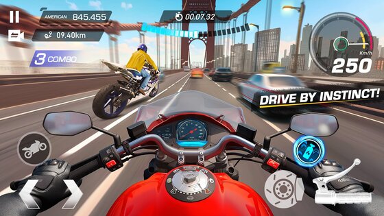 Moto Rider: Traffic Highway 1.0.5. Скриншот 7
