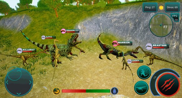 Онлайн Динозавр: Симулятор 3D 0.9.9.0.81. Скриншот 2