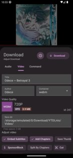 YTDLnis 1.8.4. Скриншот 3