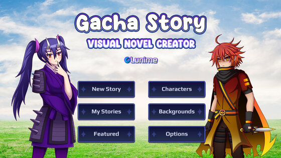 Gacha Story — VN Creator 1.0.5. Скриншот 1