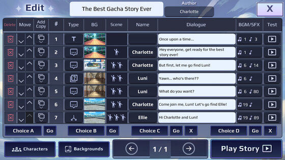 Gacha Story — VN Creator 1.0.5. Скриншот 12