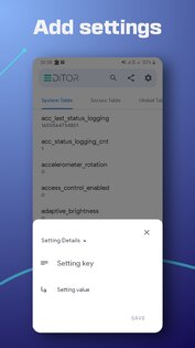 Settings Database Editor 1.3. Скриншот 5