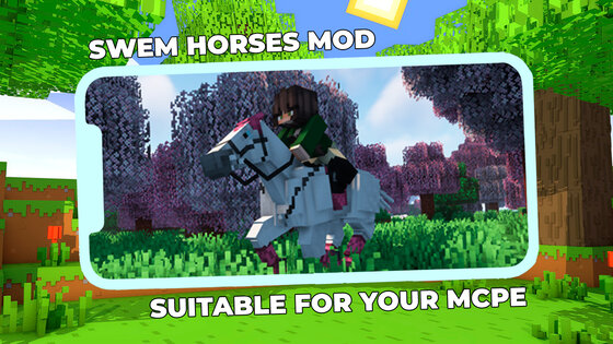 SWEM Realistic Horses Mod MCPE 6.1. Скриншот 6