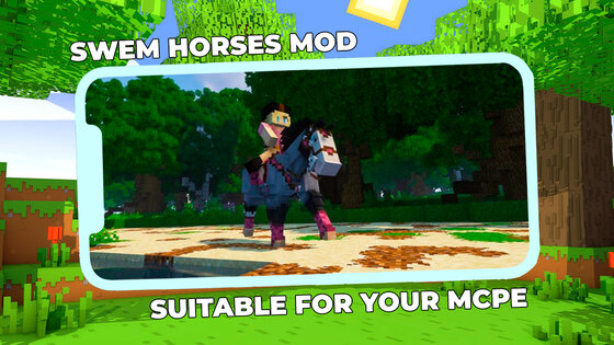 SWEM Realistic Horses Mod MCPE 6.1. Скриншот 15