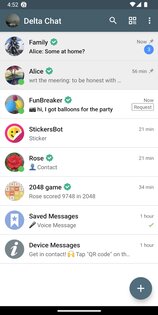 Delta Chat 1.58.4. Скриншот 1