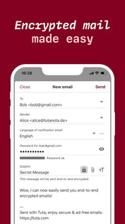 Tutanota — зашифрованная почта 293.250704.0. Скриншот 2