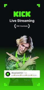 Kick Live Streaming 40.5.0. Скриншот 1