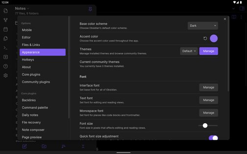 Obsidian 1.8.10. Скриншот 21