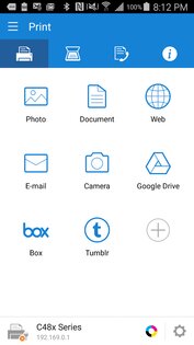 Samsung Mobile Print 4.08.041. Скриншот 1