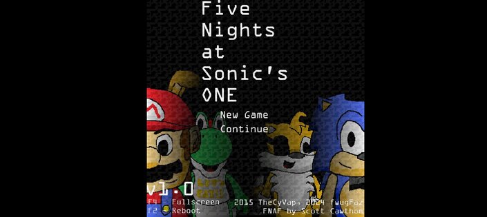 Five Nights at Sonic's One. Скриншот 1
