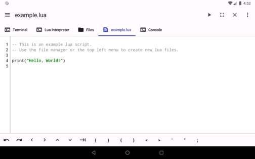 LuaDroid 3.1.0. Скриншот 7