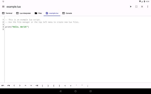 LuaDroid 3.1.0. Скриншот 8