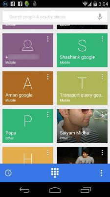 Android 4.4.3 KitKat: скриншот обновленного приложения "Телефон"