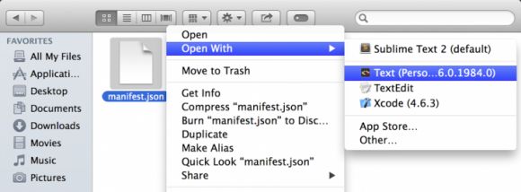 Теперь в Mac OS X стало возможным открывать файлы прямо на Google Chrome