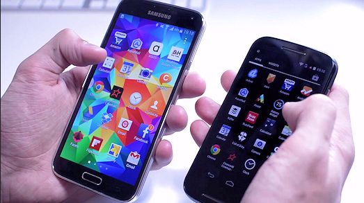 Samsung Galaxy S 5 работает медленее чем Motorola Moto E