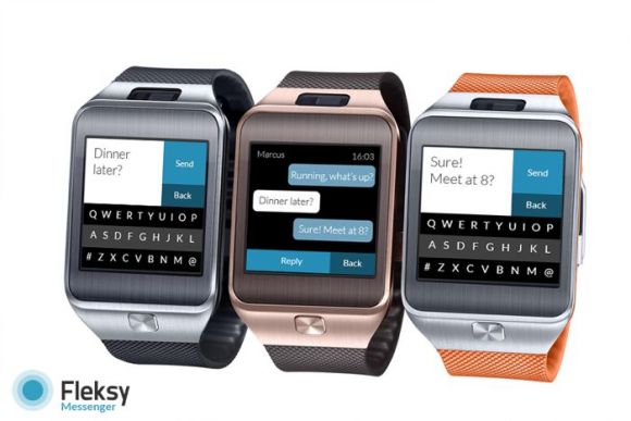 Для умных часов Samsung Gear 2 выпущено приложение Fleksy Messenger