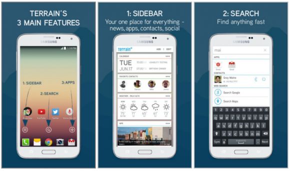 Samsung выпустила новый лаунчер Terrain Home для Android