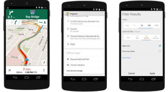 В приложение Google Карты добавлены голосовое управление и навигация для велосипедистов