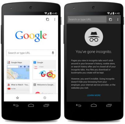 Браузер Google Chrome Beta для Android получает дизайн Material Design