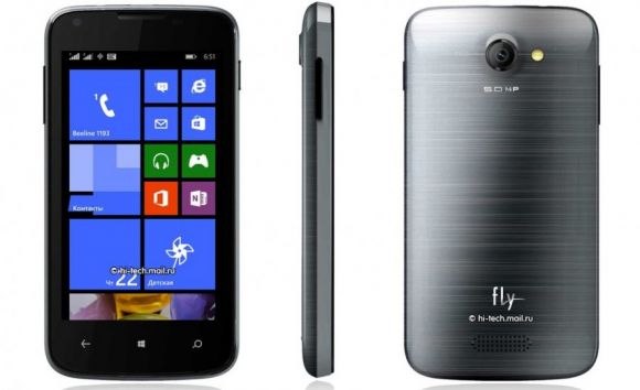 Fly выпустит собственный смартфон с Windows Phone