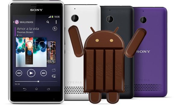 Для смартфонов SONY Xperia E1 и E1 Dual выпущено обновление Android 4.4 KitKat