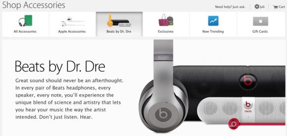 Apple теперь продает аксессуары Beats в своем интернет-магазине