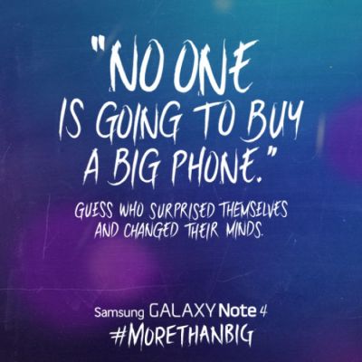 Samsung высмеивает новый фаблет iPhone 6 Plus в Твиттере