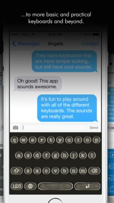keySonic — набор кастомных клавиатур для iOS 8 со звуками