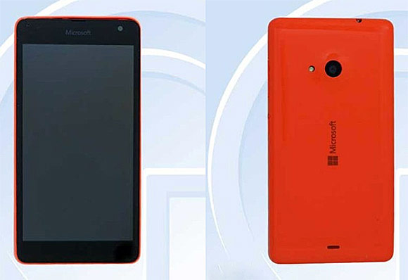 Первый смартфон под брендом Microsoft Lumia прошел сертификацию TENAA