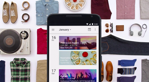 Google представила новый Календарь с Material Design для Android 5.0 Lollipop