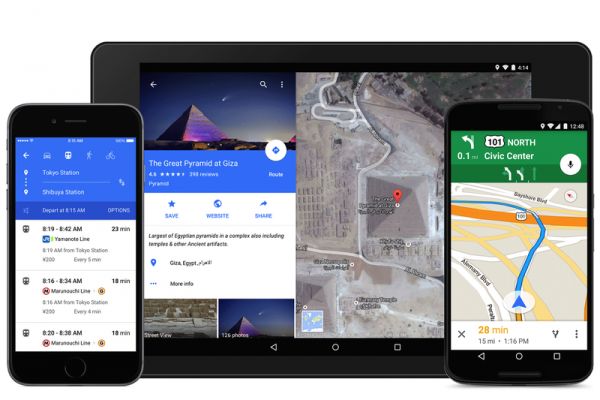 Приложения Google Maps для Android и iOS получили полный редизайн