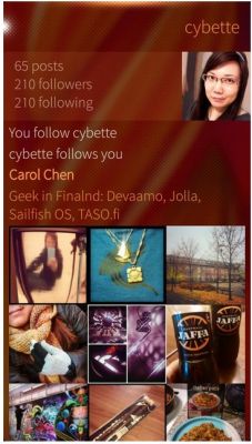SailGrande — нативный клиент Instagram* для Jolla