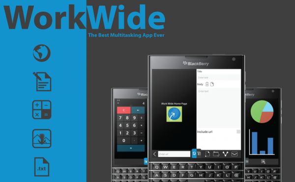 Work Wide — приложение для BlackBerry Passport, привносящее полноценную многозадачность