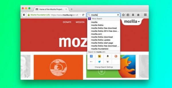 Firefox скоро введет поиск одним кликом