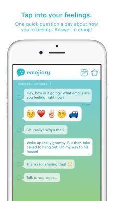 Emojiary — приложение-дневник для ведения записей с помощью смайлов Emoji