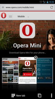 Браузер Opera Mini Beta для Android получил новый дизайн