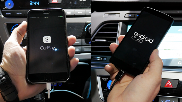 Автомобильные системы Google Android Auto и Apple CarPlay сравнили вживую