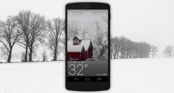 В Yahoo! Погода для Android и iOS появились красивые анимированные погодные эффекты