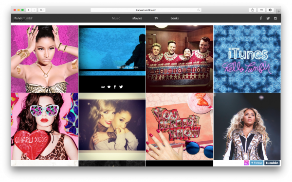 Apple запустила официальный блог iTunes в Tumblr