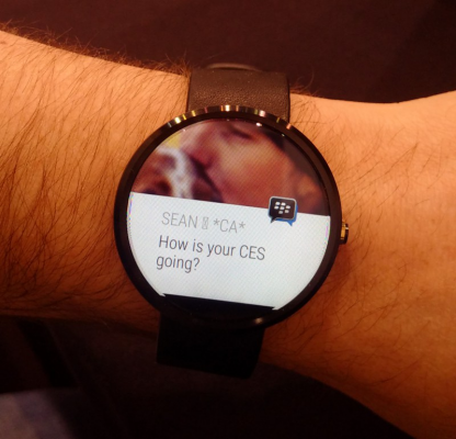 Мессенджер BBM от BlackBerry скоро получит поддержку Android Wear