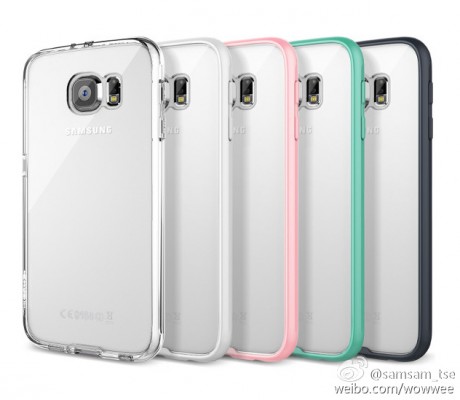 Samsung Galaxy S6 в прозрачных чехлах на новых рендерах