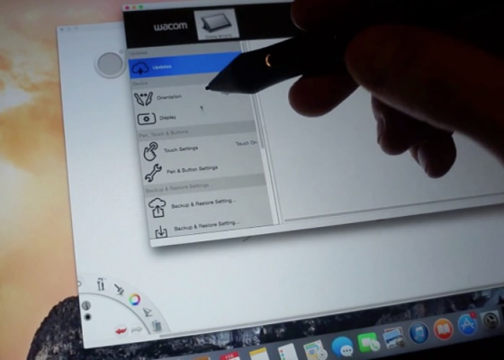 Mac OS X Yosemite запустили на графическом планшете Wacom Cintiq