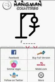 Hangman Countries 1.0.0. Скриншот 1