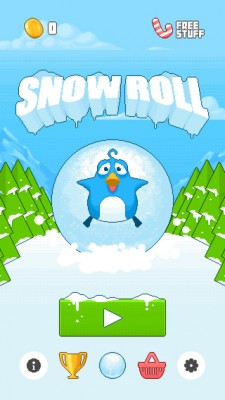 Snow Roll — очередной хардкорный последователь Flappy Bird