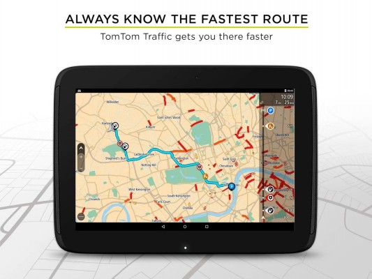 Навигационное приложение от TomTom для Android стало бесплатным