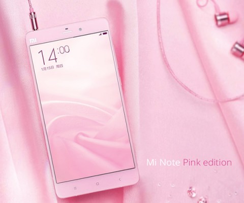 Представлена женская версия Xiaomi Mi Note Pink Edition в розовом корпусе