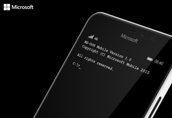 Microsoft запускает MS-DOS Mobile для смартфонов Lumia